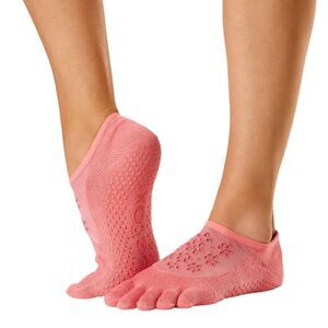 ToeSox Luna Full Toe Grip Socks - Summer Sunset - Set of 2